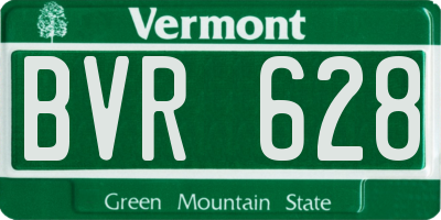 VT license plate BVR628