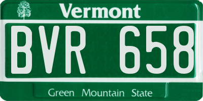 VT license plate BVR658