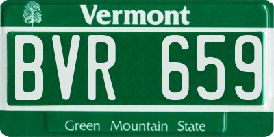 VT license plate BVR659