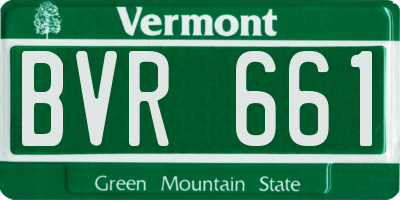 VT license plate BVR661