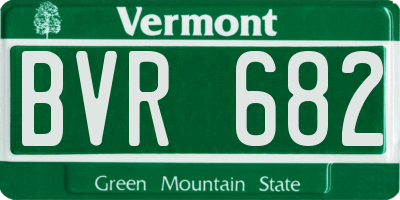 VT license plate BVR682