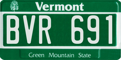 VT license plate BVR691