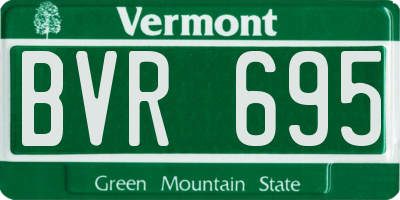 VT license plate BVR695