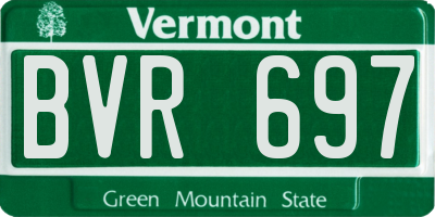 VT license plate BVR697