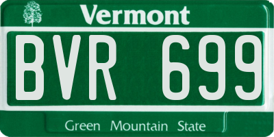 VT license plate BVR699