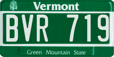 VT license plate BVR719