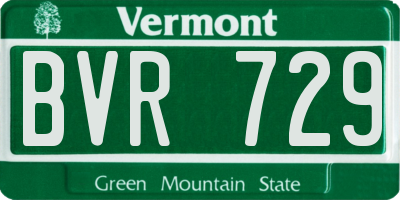 VT license plate BVR729