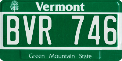 VT license plate BVR746
