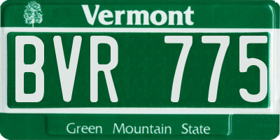 VT license plate BVR775