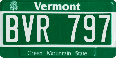 VT license plate BVR797