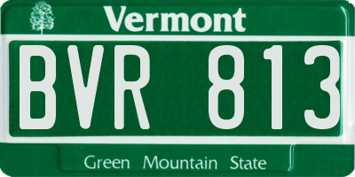 VT license plate BVR813