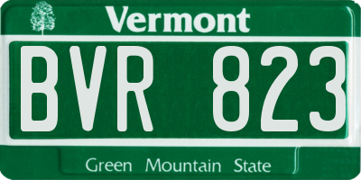 VT license plate BVR823