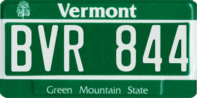 VT license plate BVR844