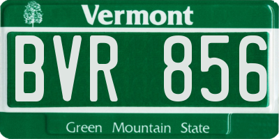 VT license plate BVR856