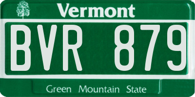 VT license plate BVR879