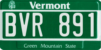 VT license plate BVR891