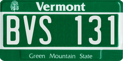 VT license plate BVS131