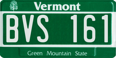 VT license plate BVS161