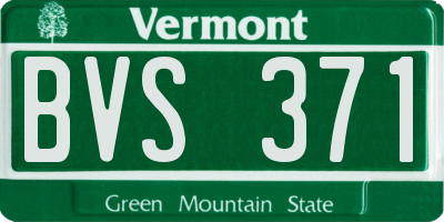VT license plate BVS371