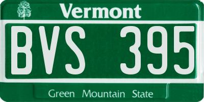 VT license plate BVS395