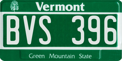 VT license plate BVS396