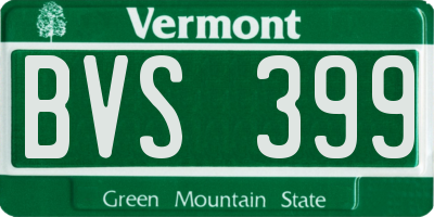 VT license plate BVS399