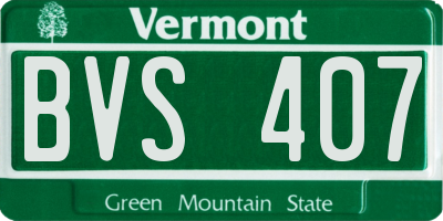 VT license plate BVS407