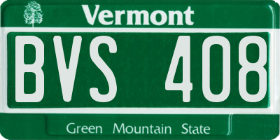 VT license plate BVS408