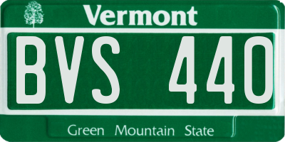 VT license plate BVS440
