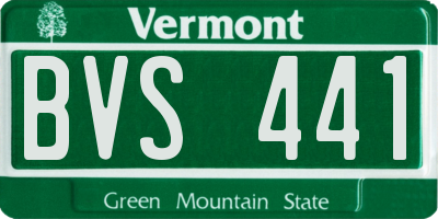 VT license plate BVS441