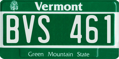 VT license plate BVS461