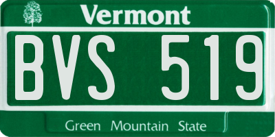 VT license plate BVS519