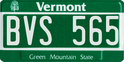 VT license plate BVS565