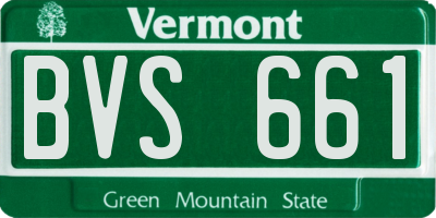 VT license plate BVS661