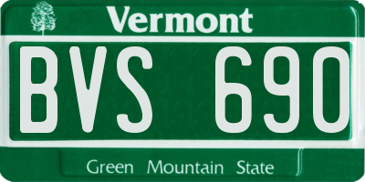 VT license plate BVS690