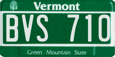 VT license plate BVS710