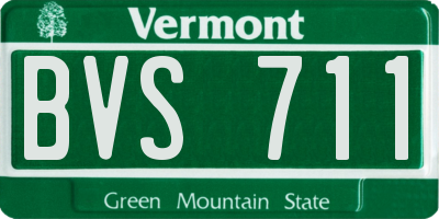 VT license plate BVS711