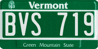 VT license plate BVS719