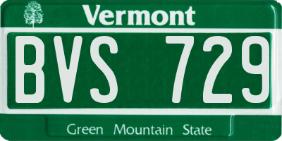 VT license plate BVS729