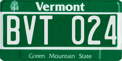 VT license plate BVT024