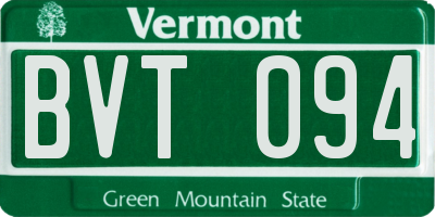 VT license plate BVT094