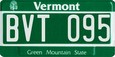 VT license plate BVT095