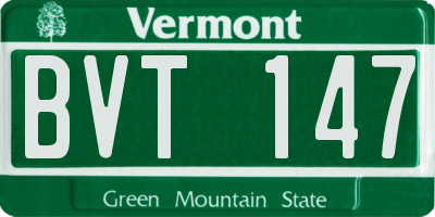 VT license plate BVT147