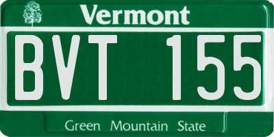 VT license plate BVT155