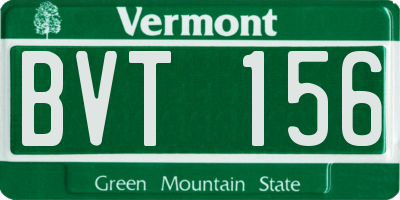 VT license plate BVT156