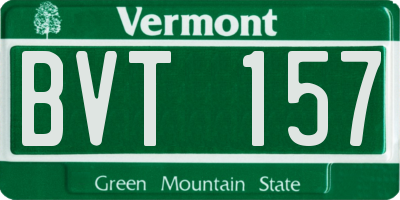 VT license plate BVT157