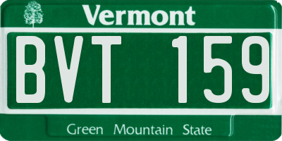 VT license plate BVT159