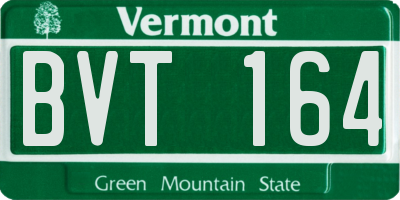 VT license plate BVT164