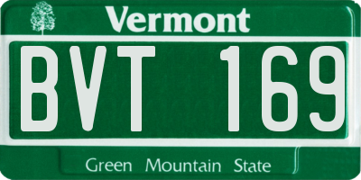 VT license plate BVT169