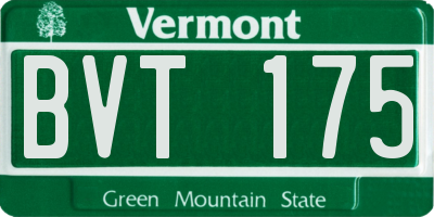 VT license plate BVT175